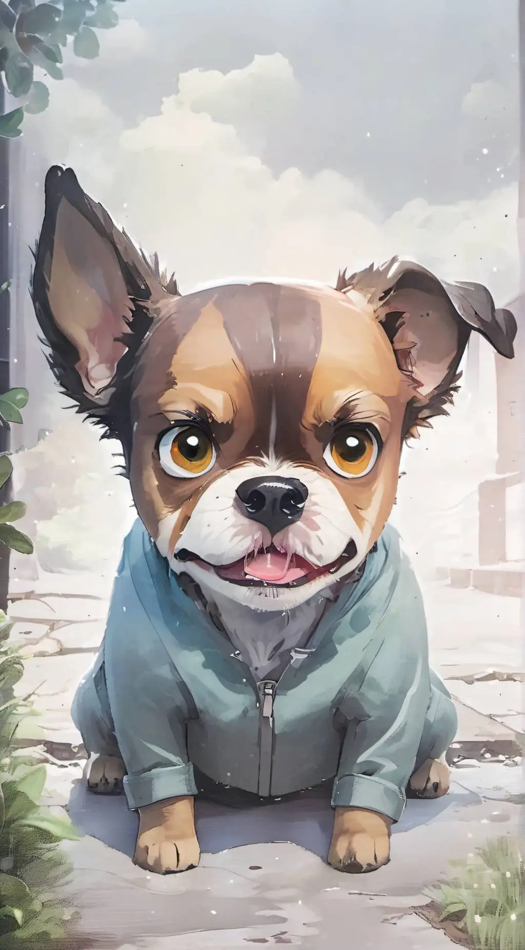 ai character: 🌲pinecone 🌲 background