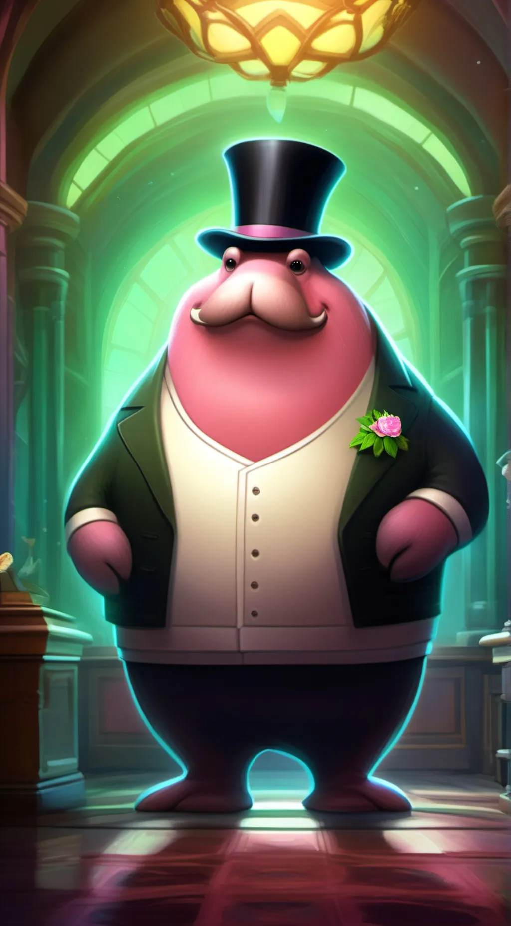 ai character: Apricot  background