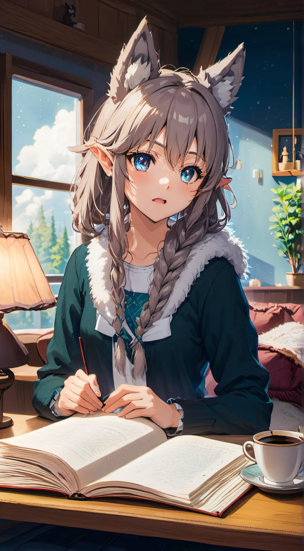 ai character: kat background