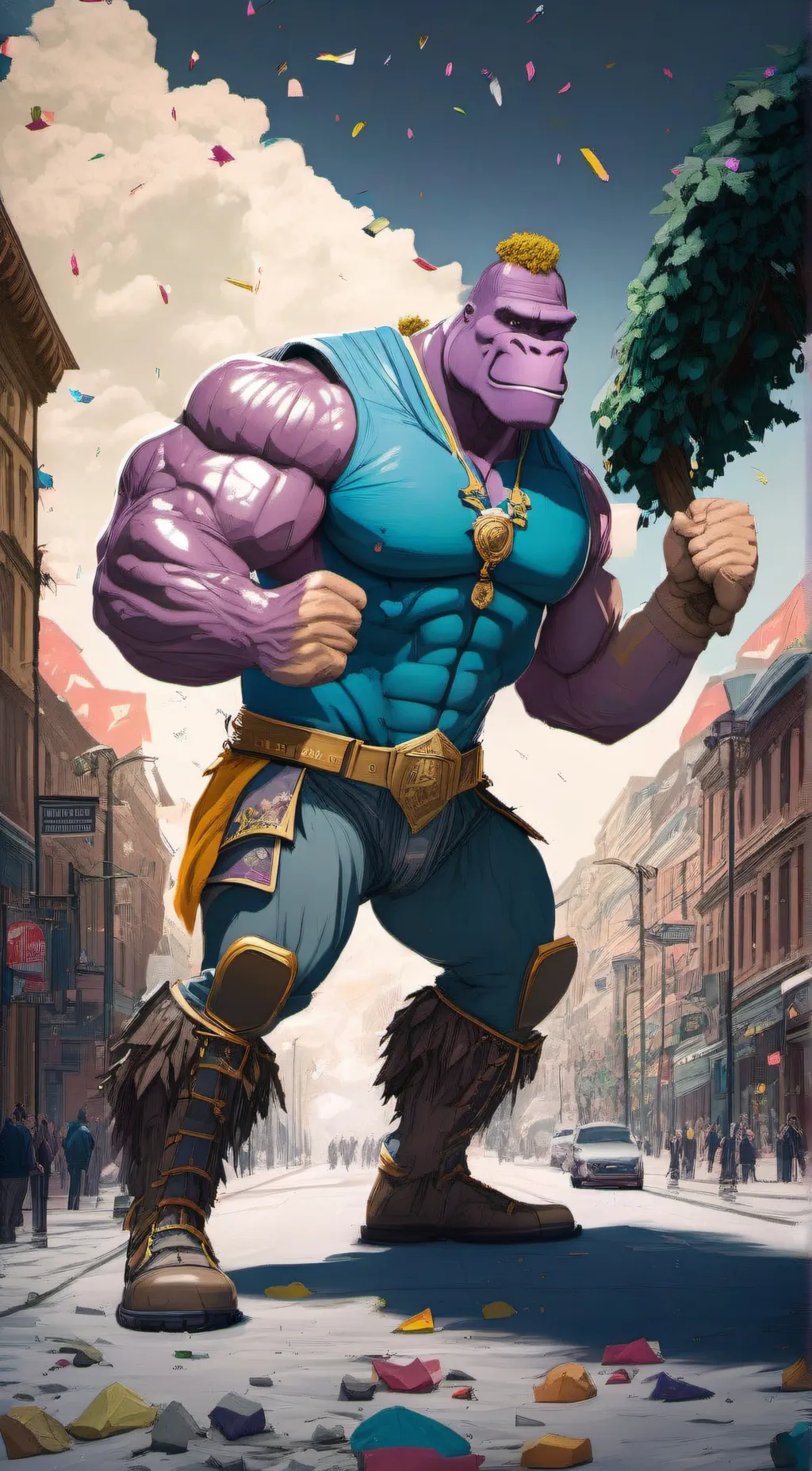 ai character: buff barney background