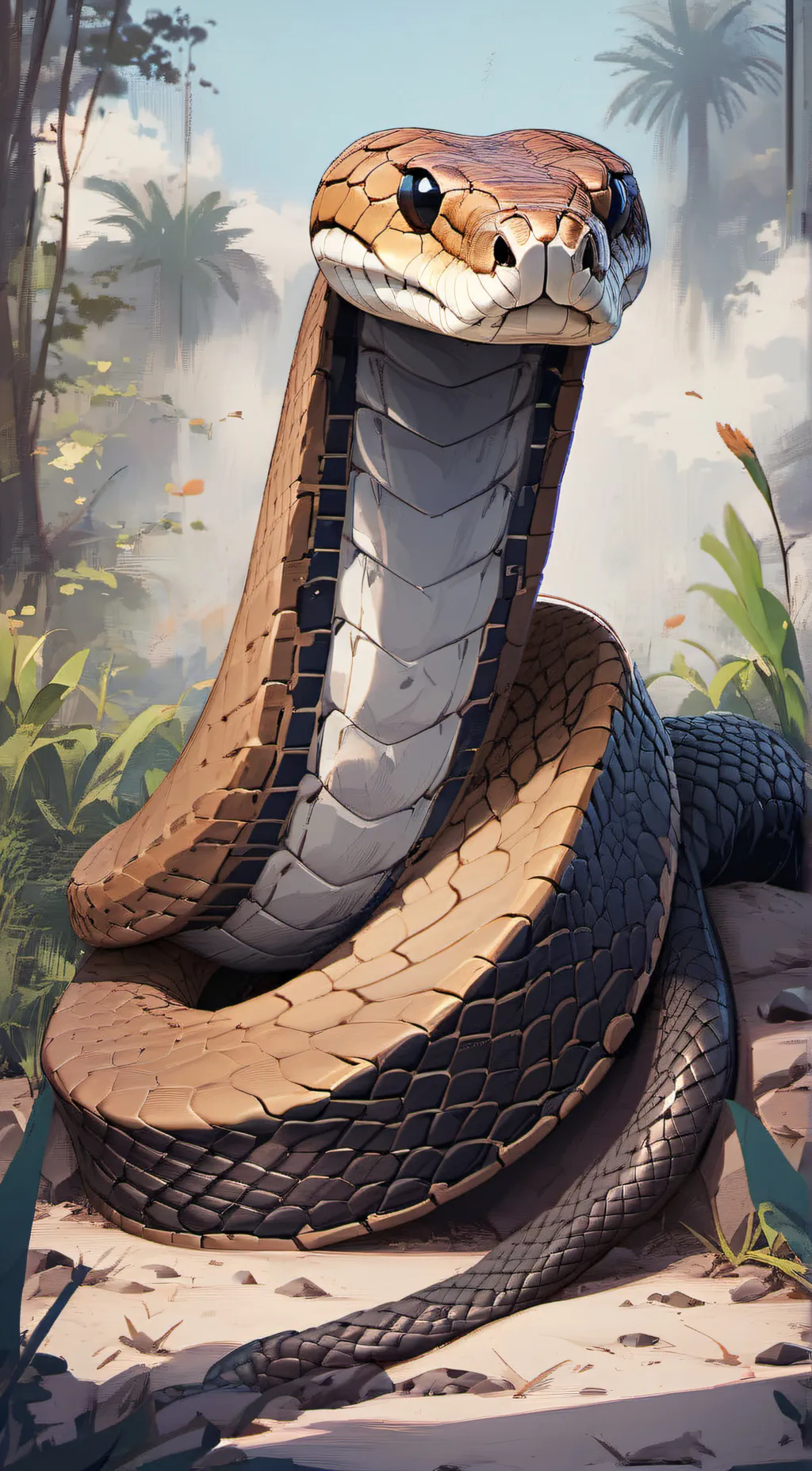 ai character: King Cobra  background