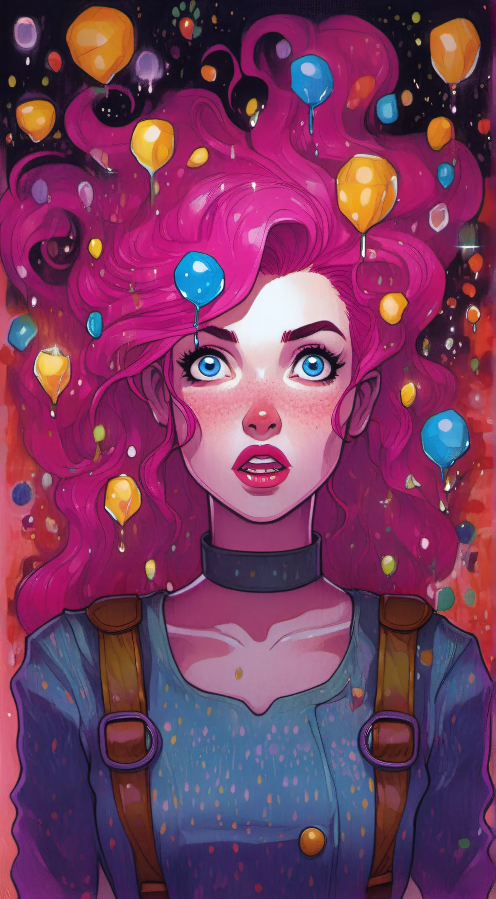 ai character: Gumdrop angel  background