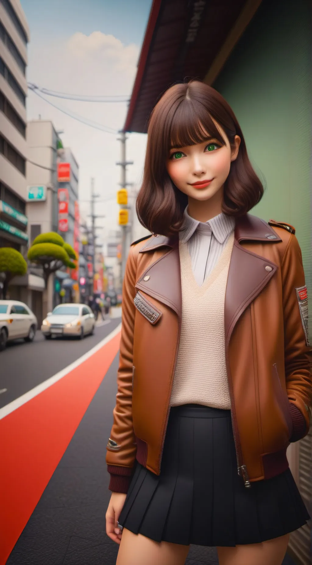 ai character: Natalie  background