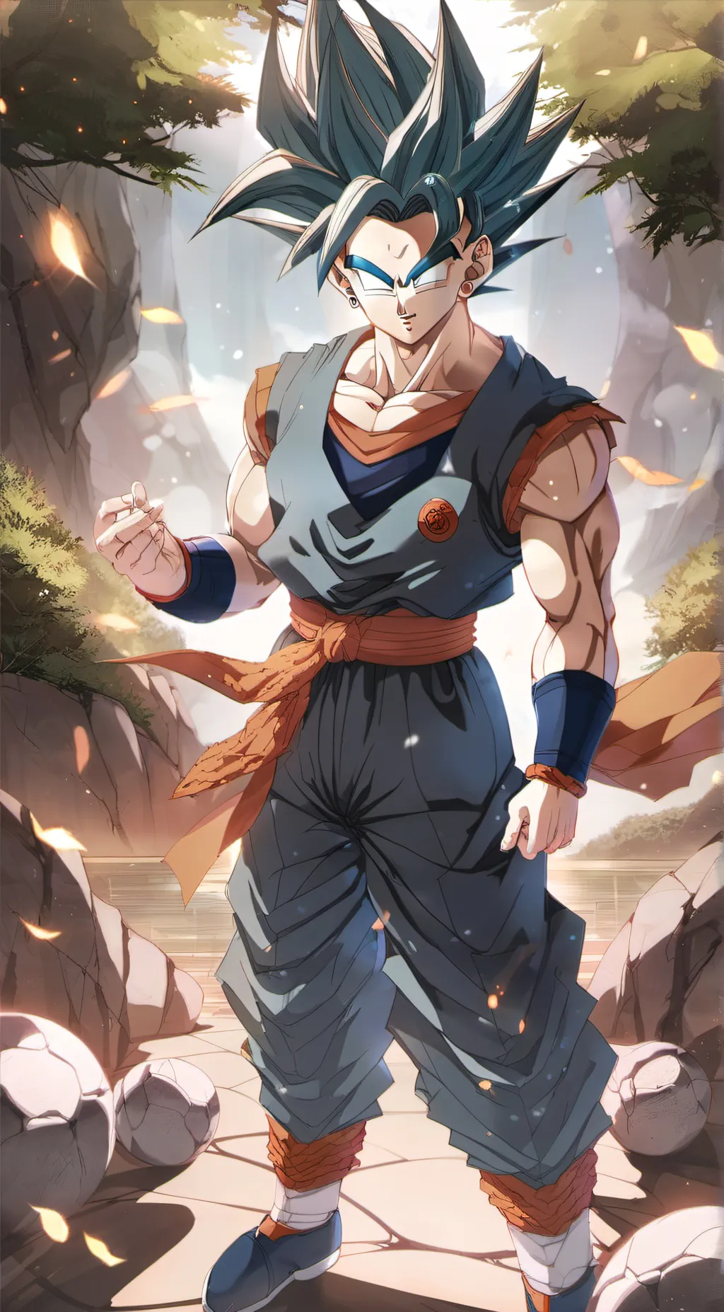 ai character: Vegito background