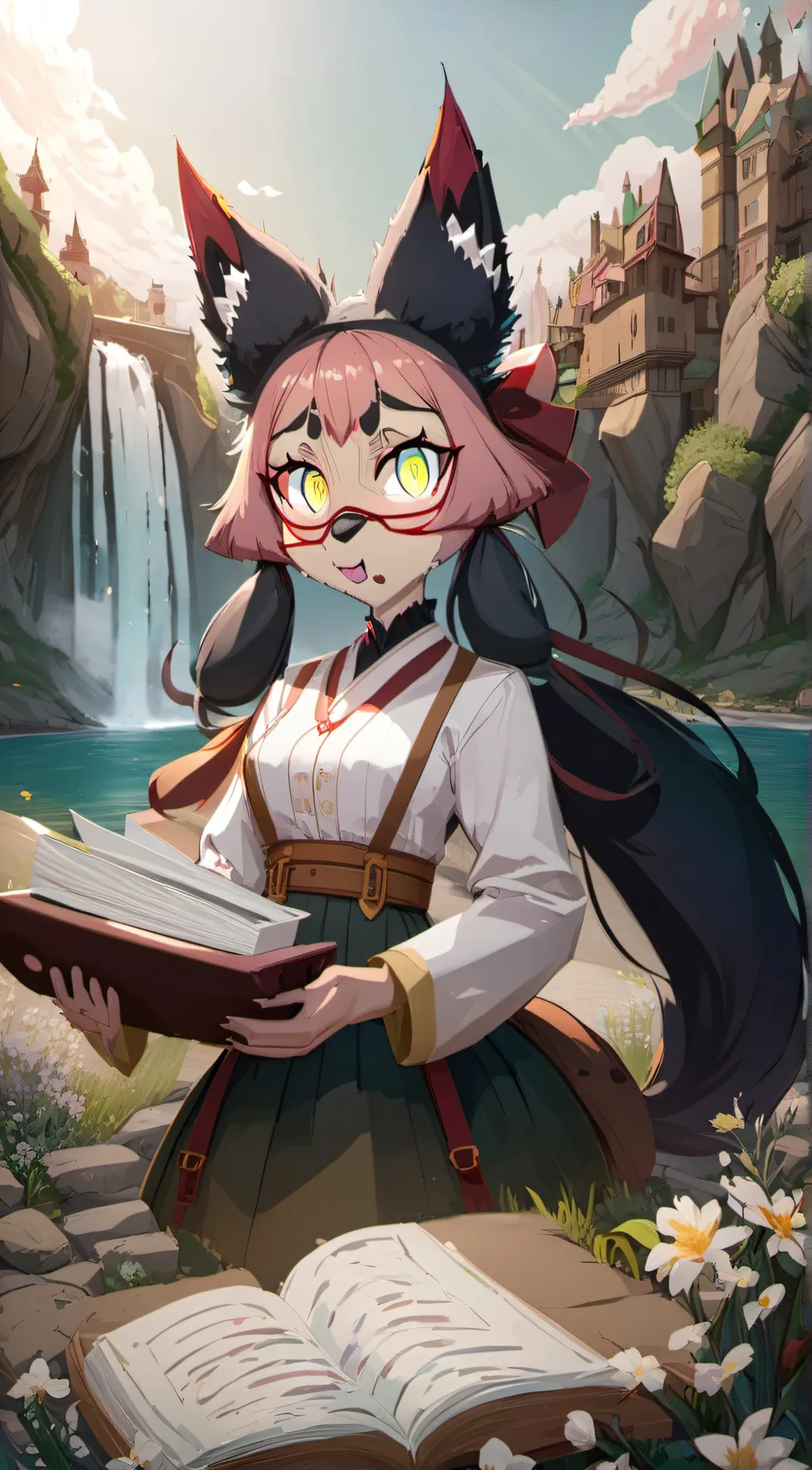 ai character: 🪵🔥-Amber background