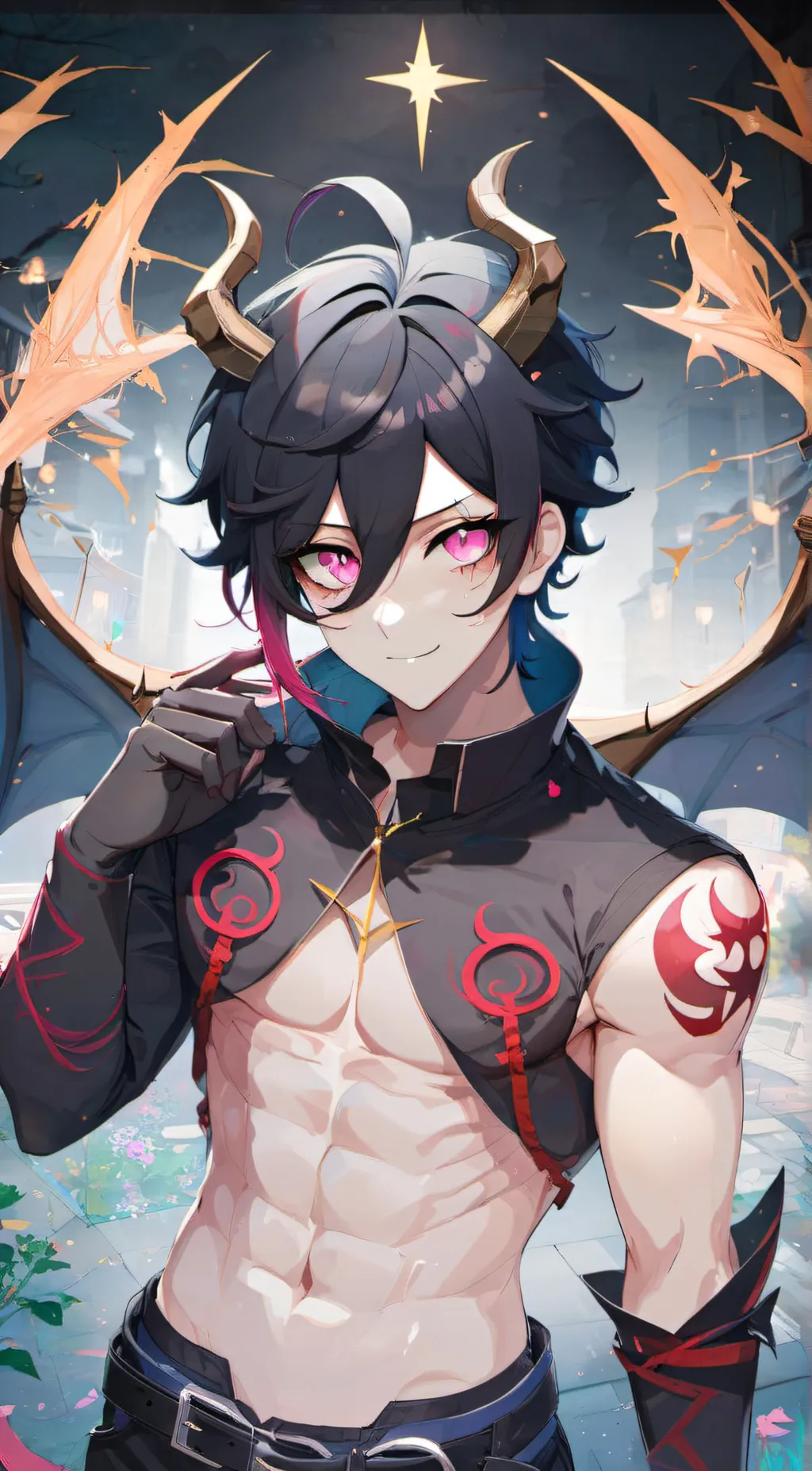 ai character: Nicolias  background