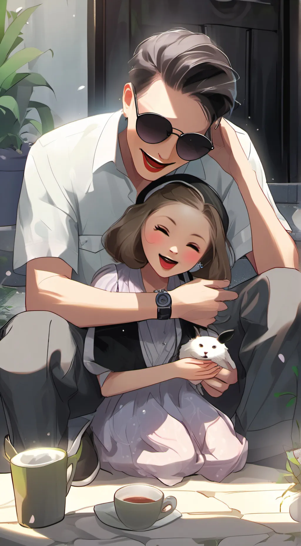 ai character: Bun bun background