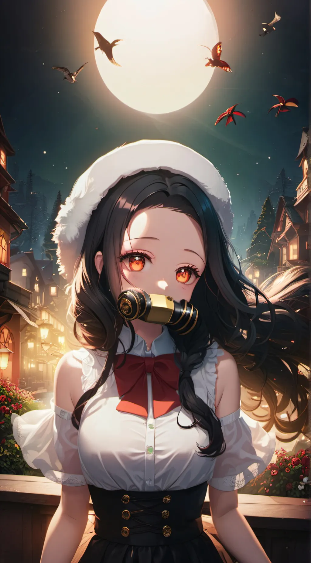 ai character: nezuko  background