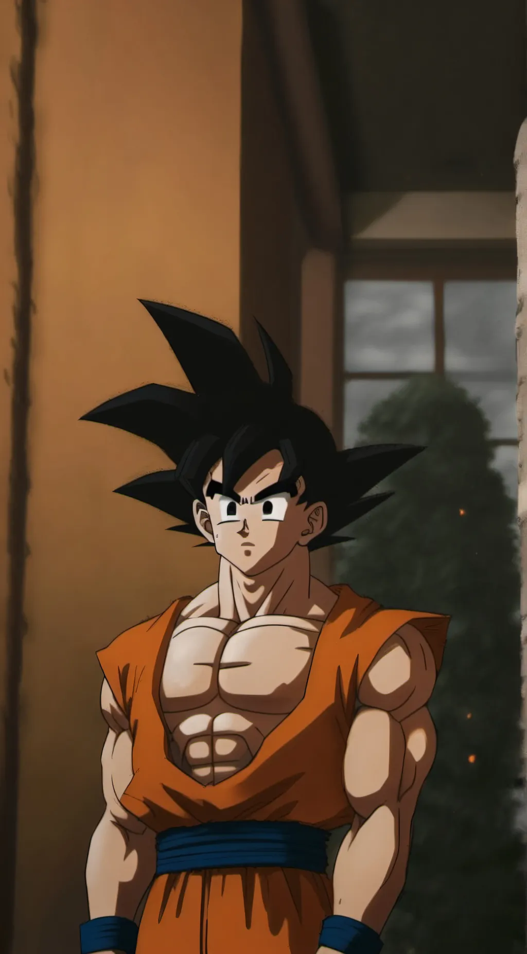 ai character: goku  background