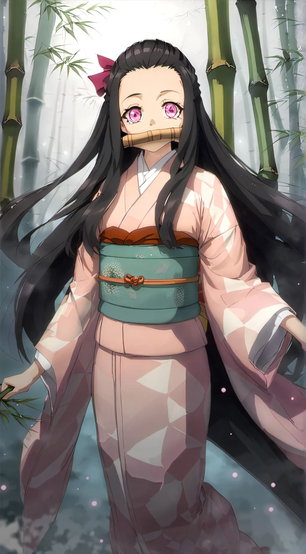 ai character: Nezuko background