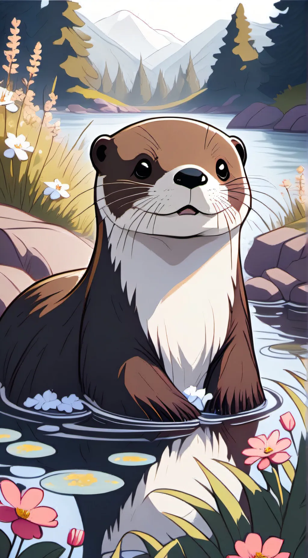 ai character: Olive background