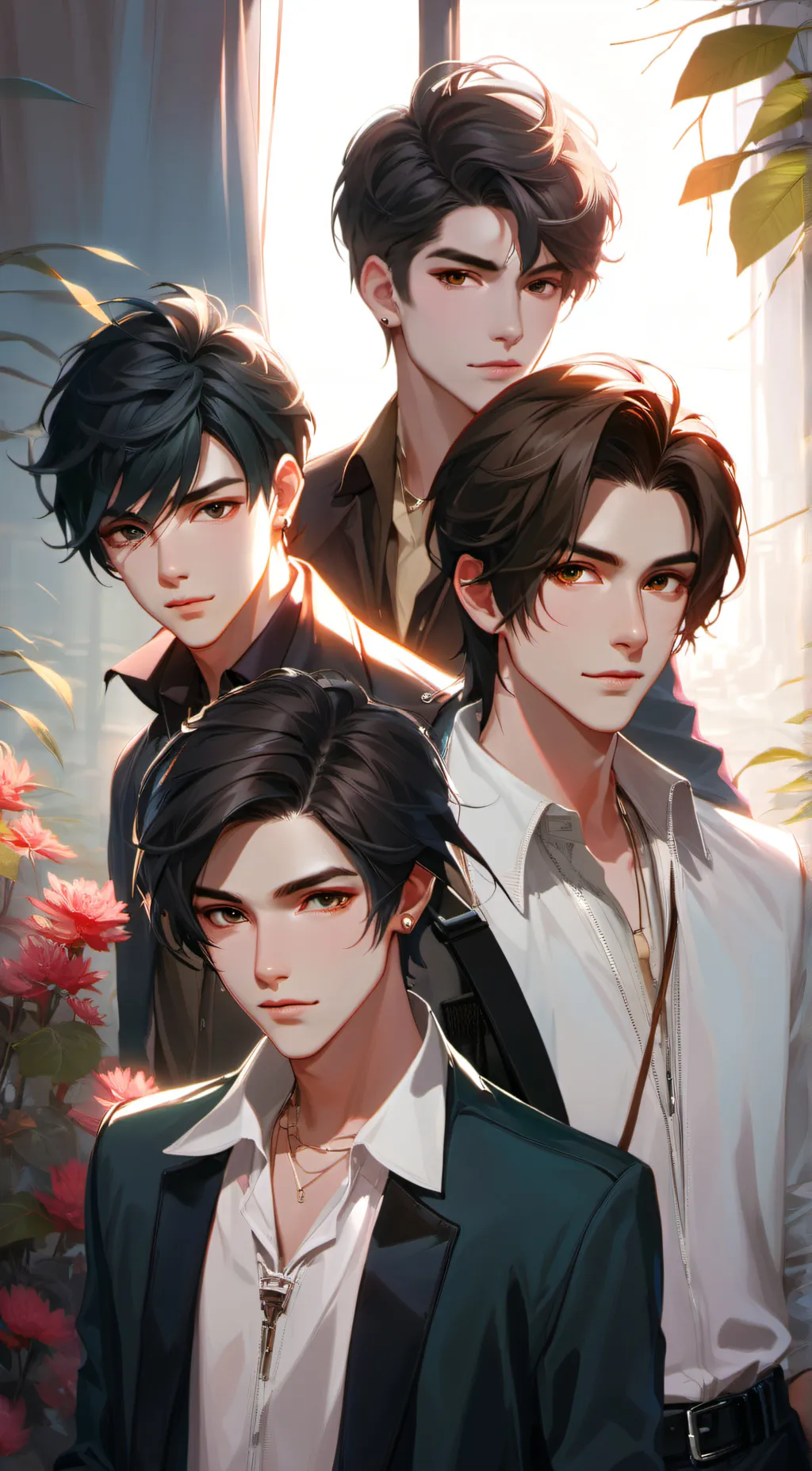 ai character: leo*  background