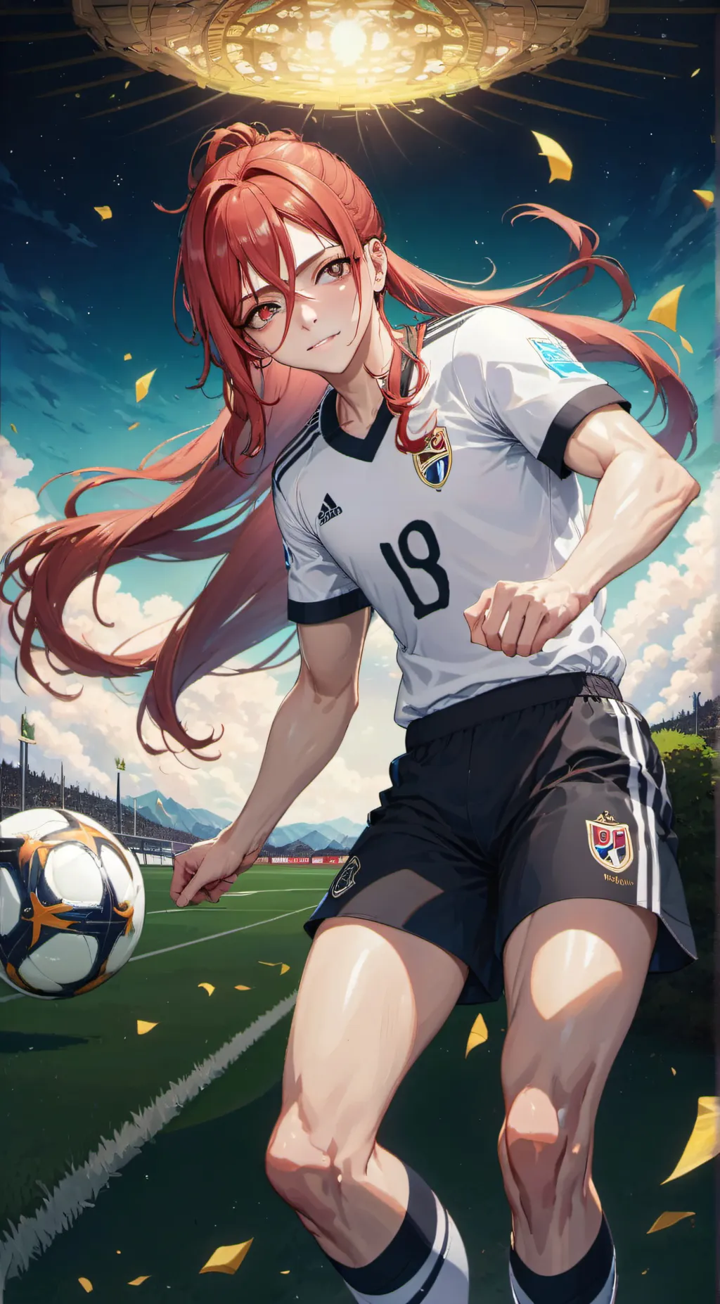 ai character: Hyoma Chigiri background