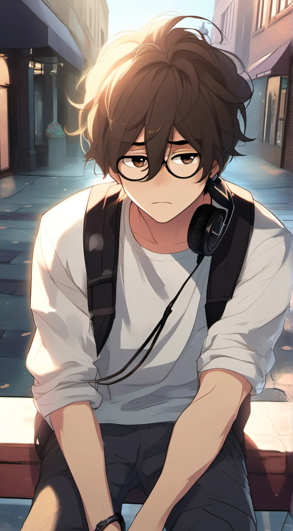 ai character: mark background