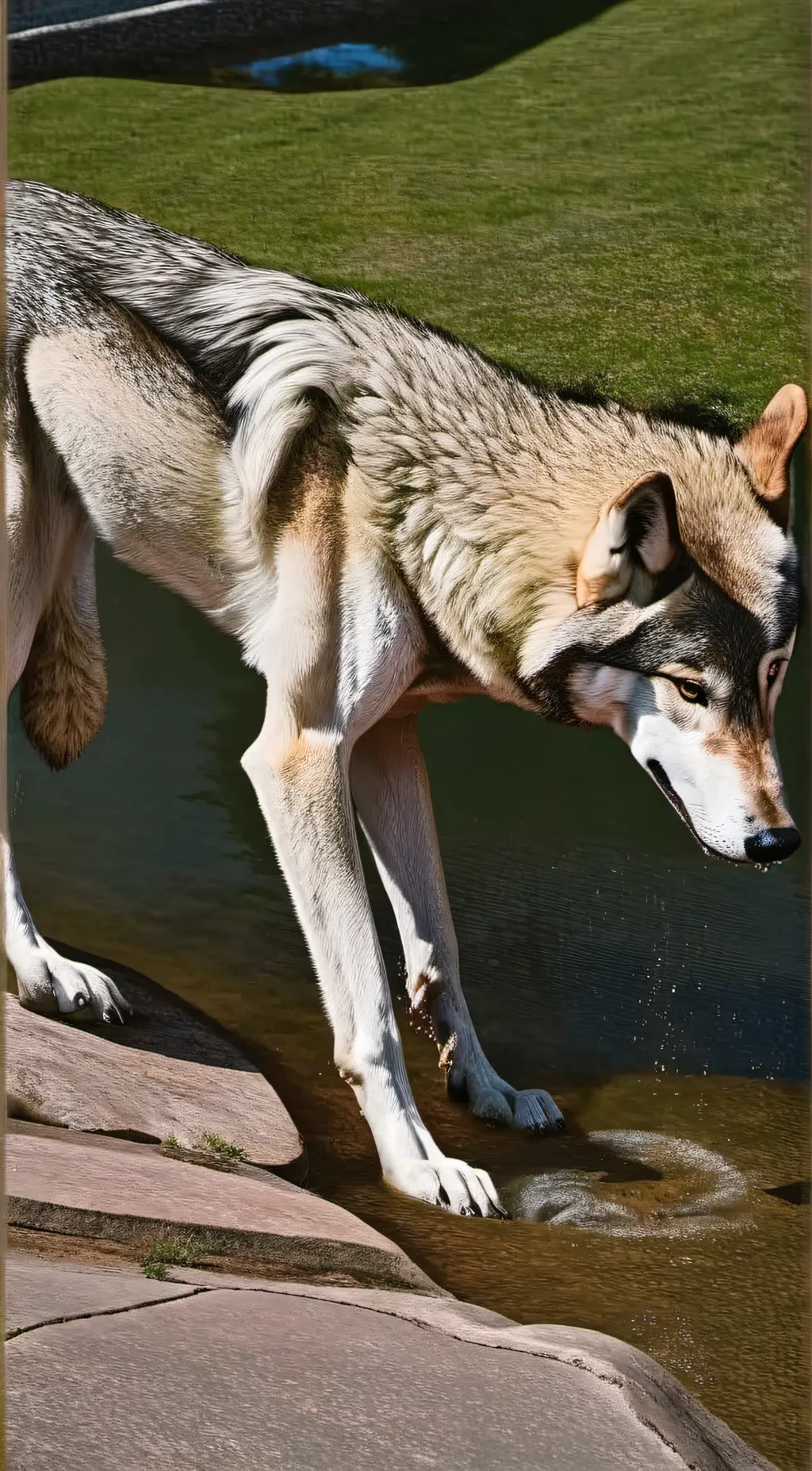 ai character: wolf hottie girl background