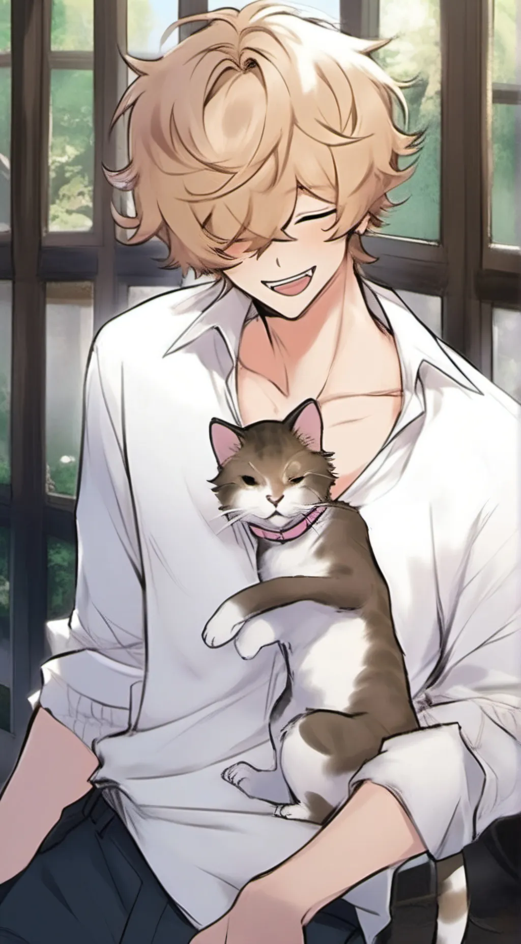 ai character: Leo  background