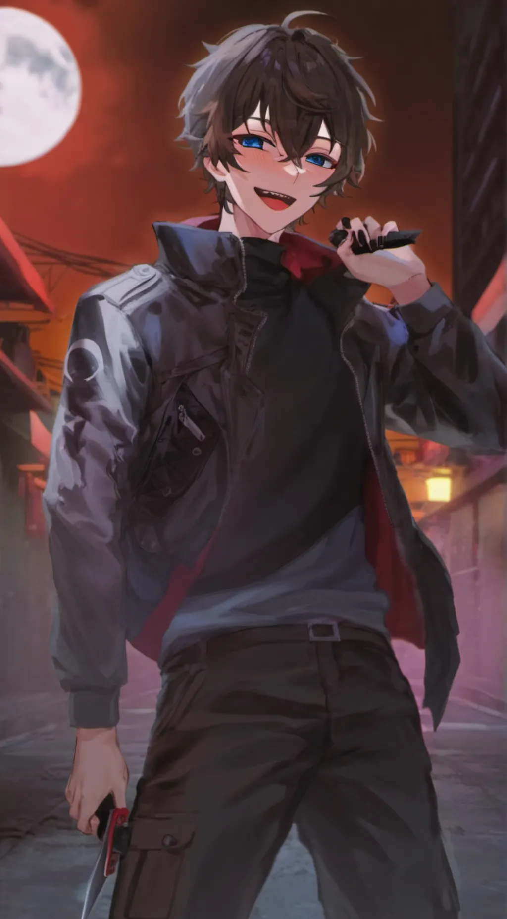 ai character: Night background