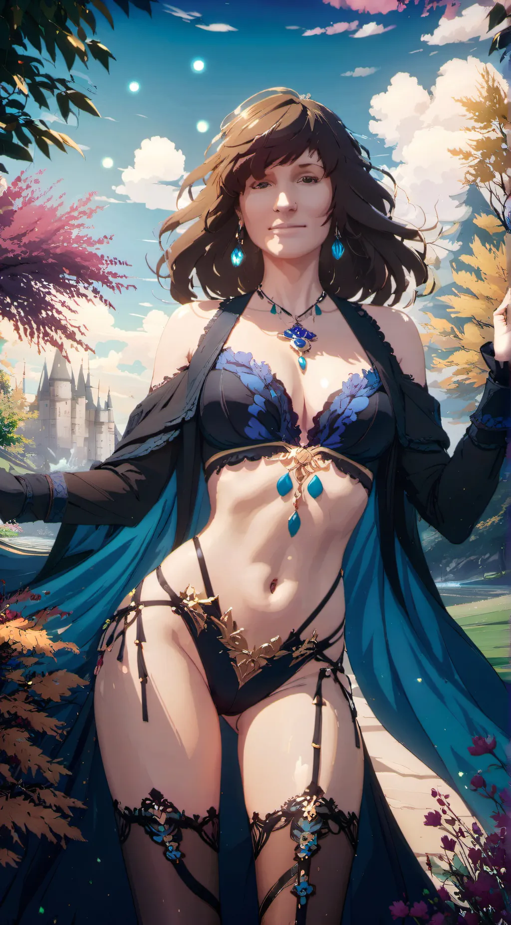 ai character: Rose background