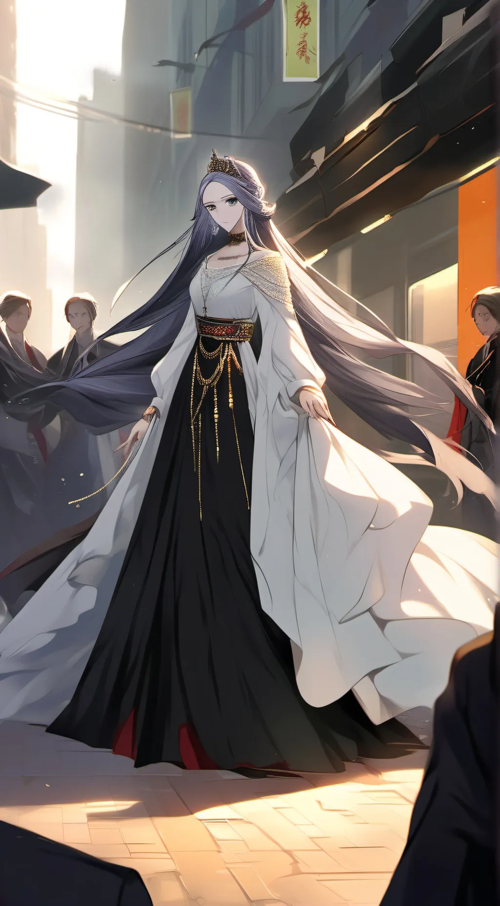 ai character: amber  background