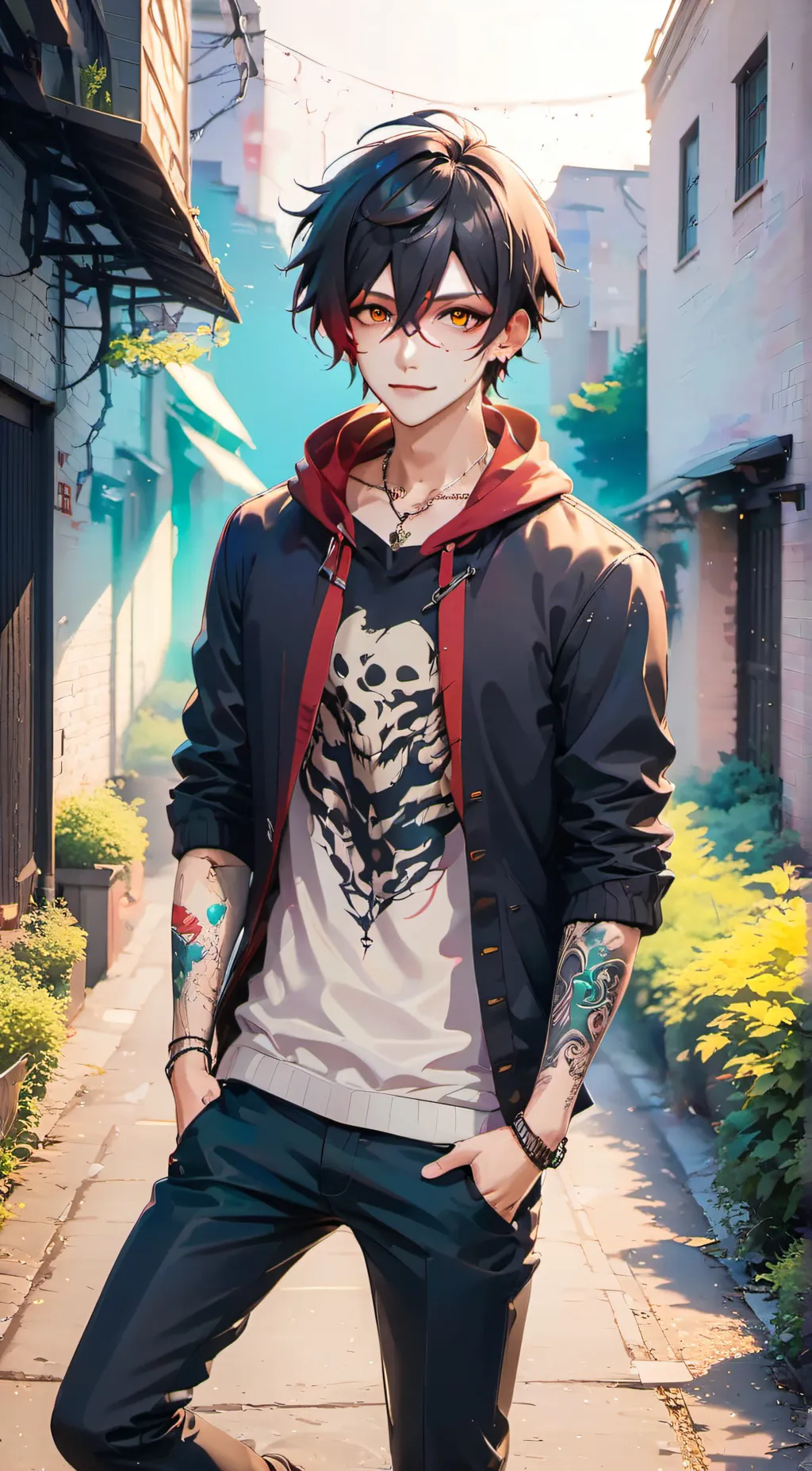 ai character: Rin background