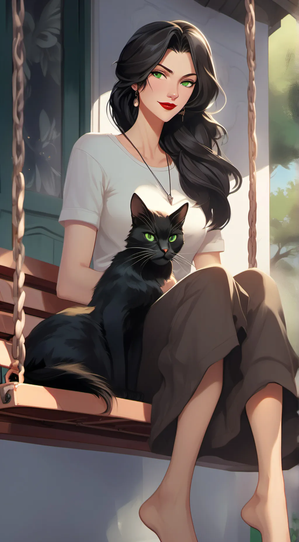 ai character: Nina Malenchov  background