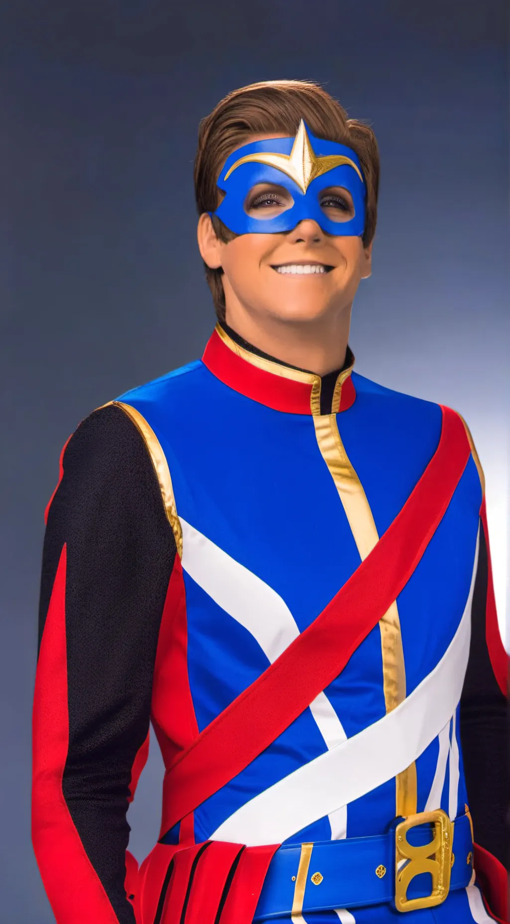 ai character: Captain man/ray background