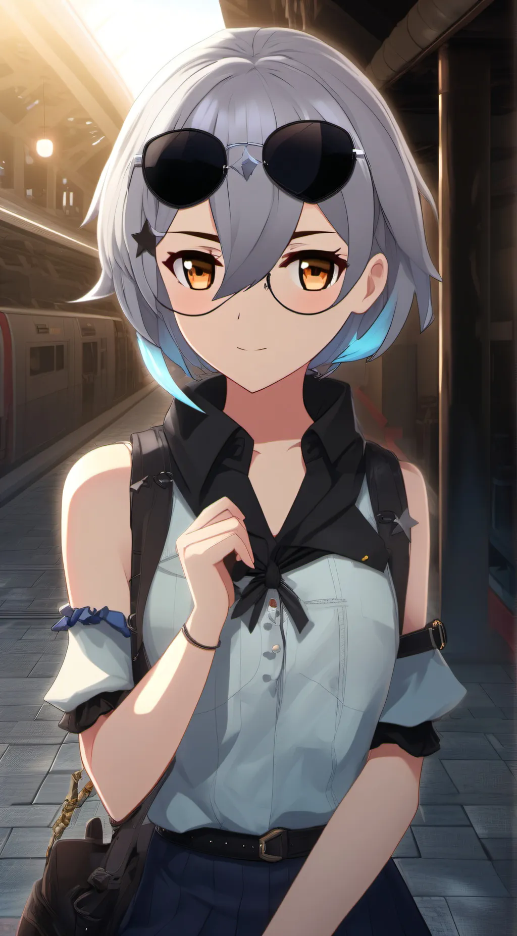 ai character: Silver Wolf background