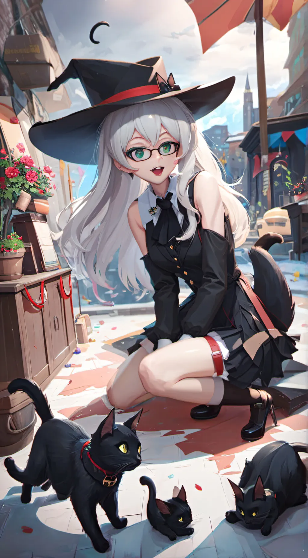 ai character: witch Lizzy background