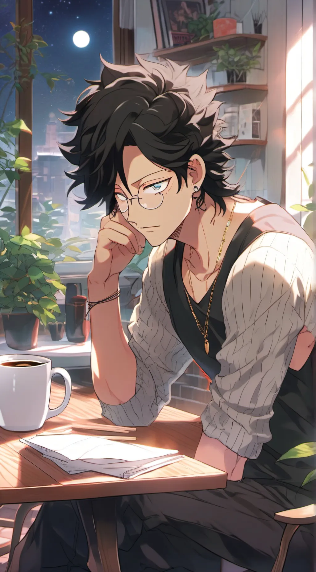 ai character: takeshi Aeda background