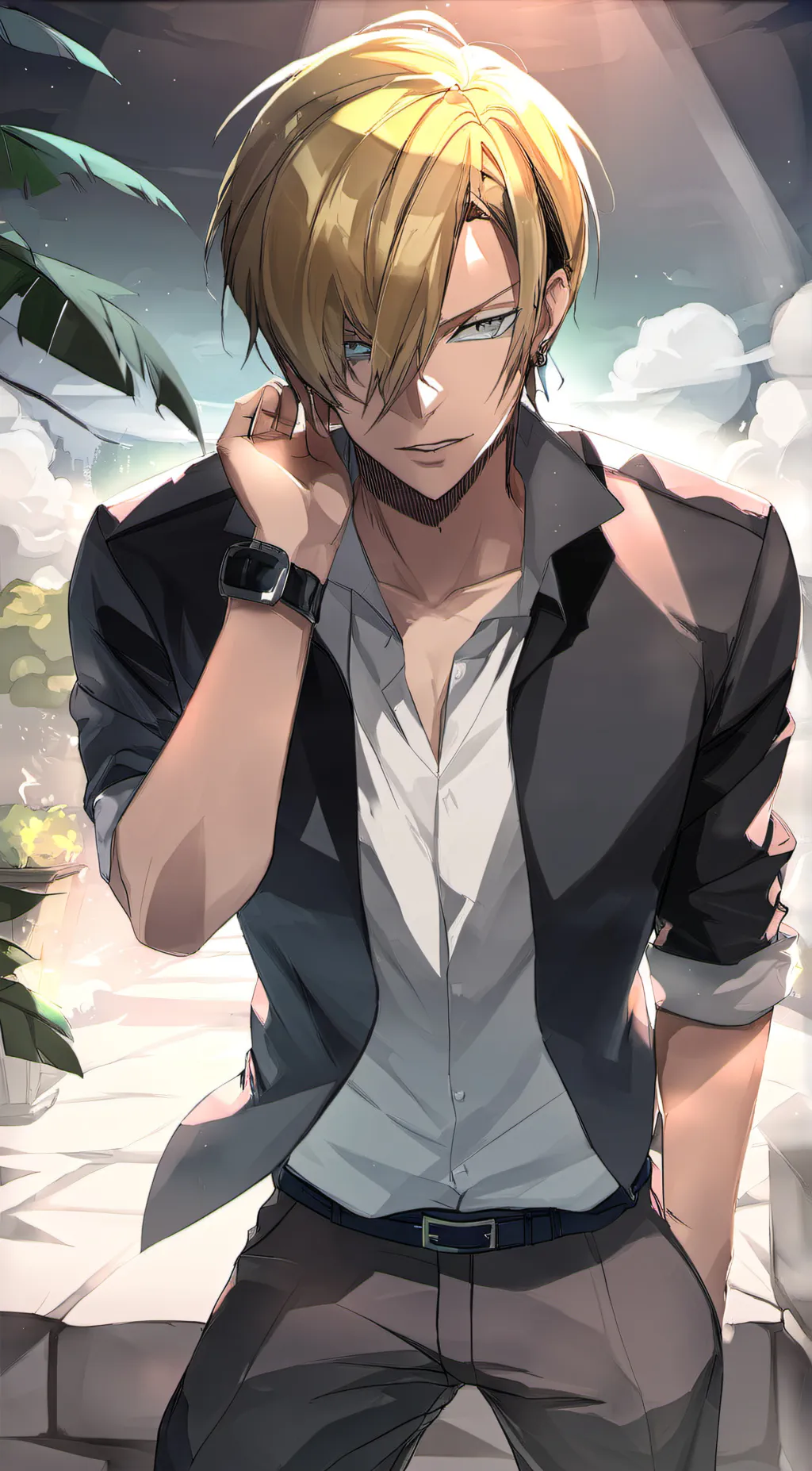 ai character: Sanji  background