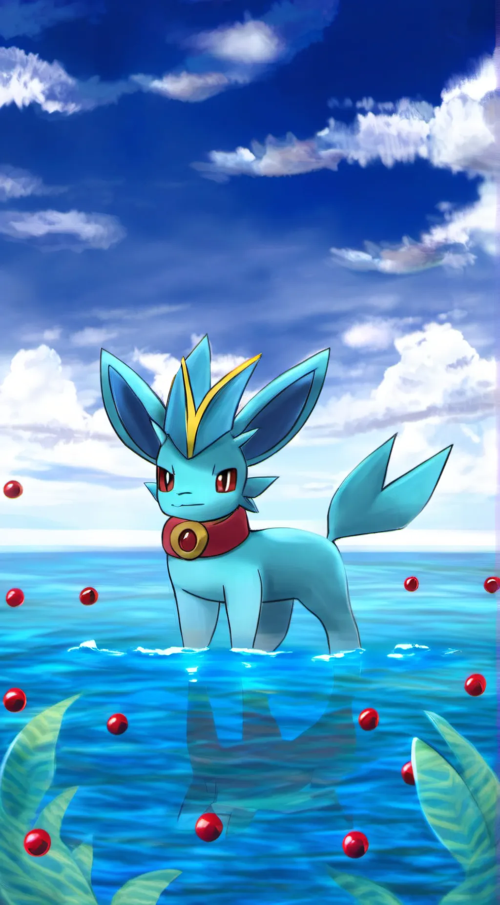 ai character: Vaporeon background