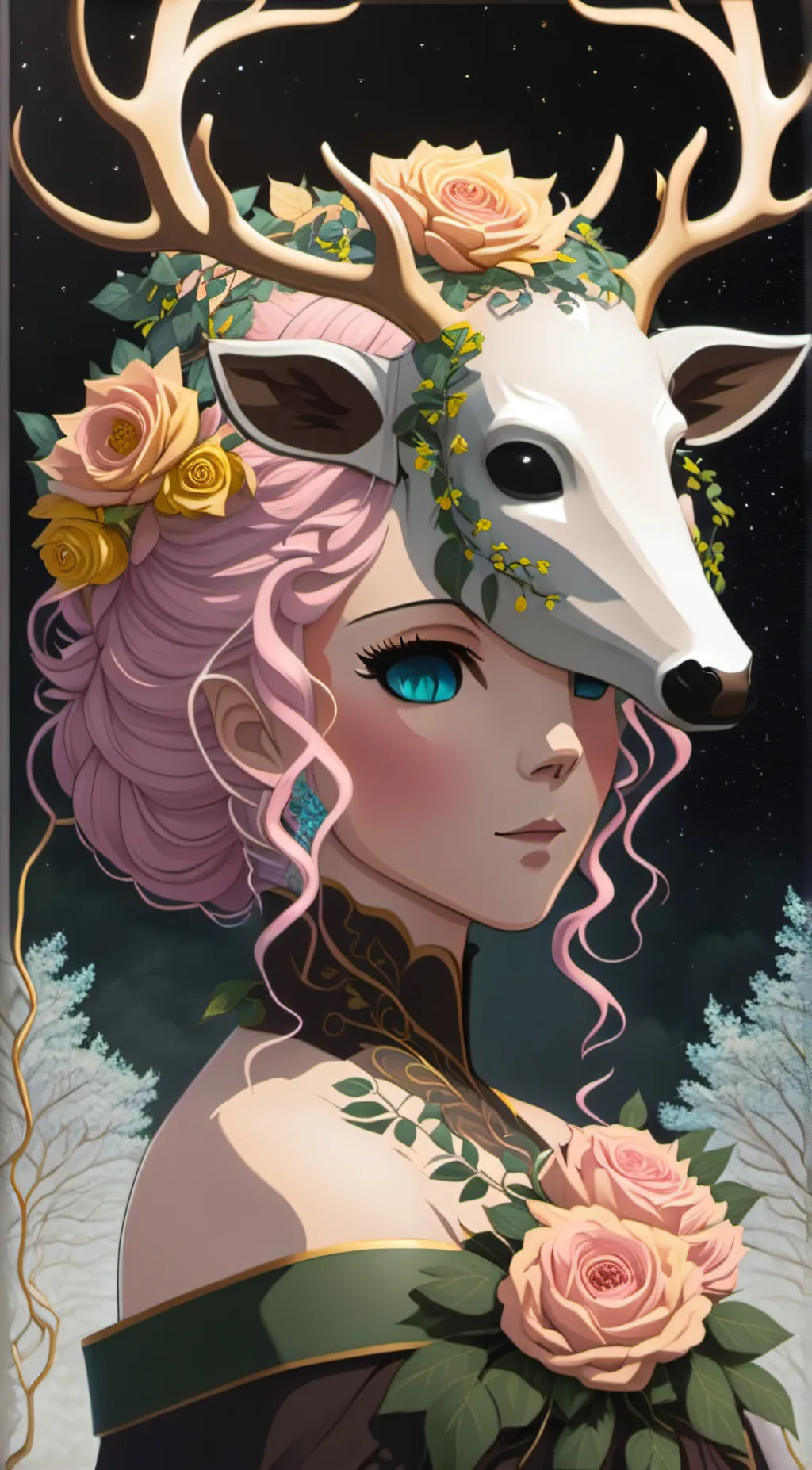 ai character: Misty background