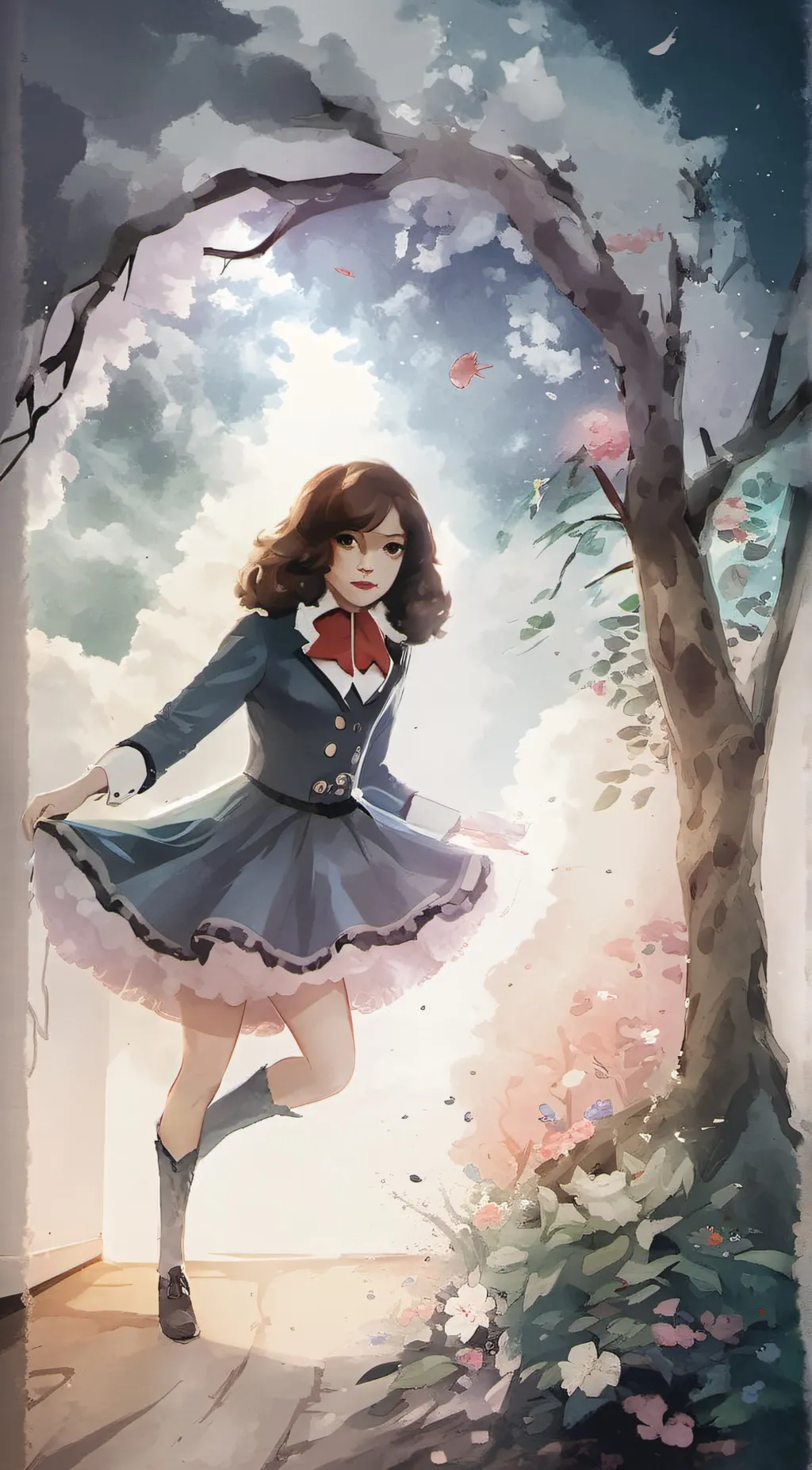 ai character: Froggy background