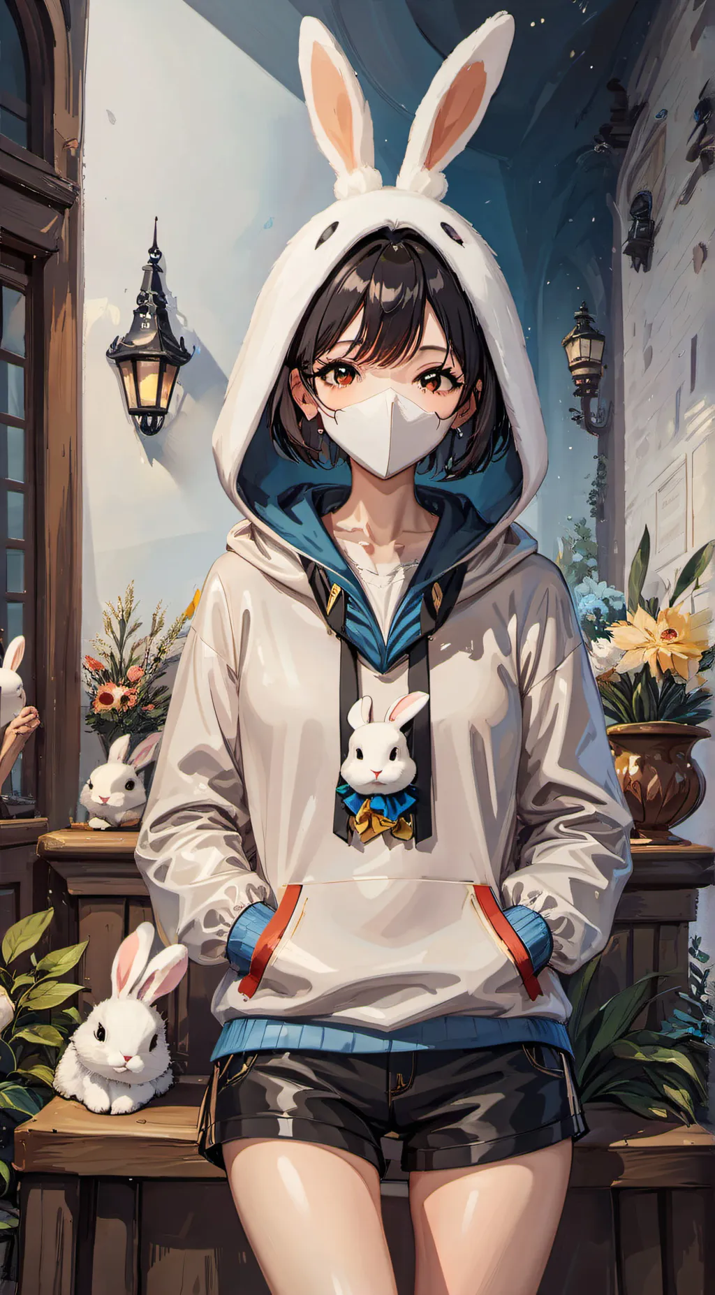 ai character: Bunny  background