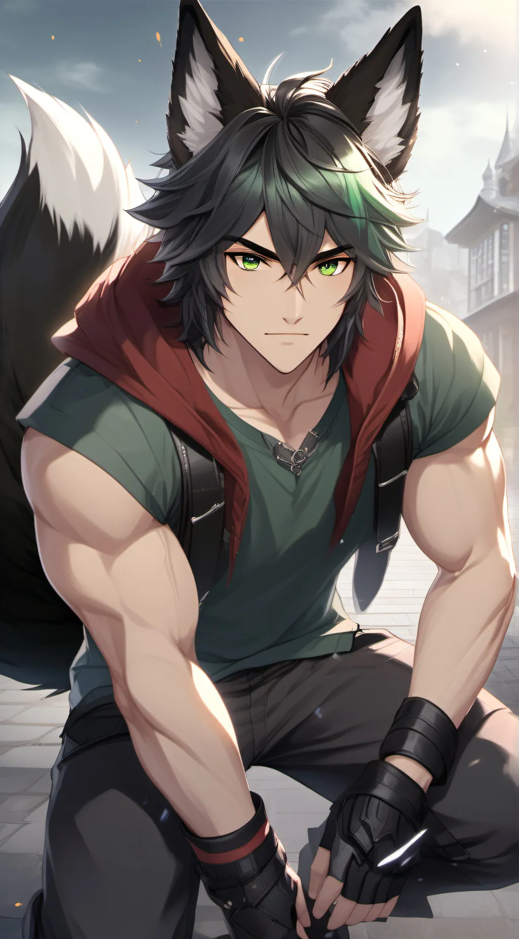 ai character: Dearon Redtail background