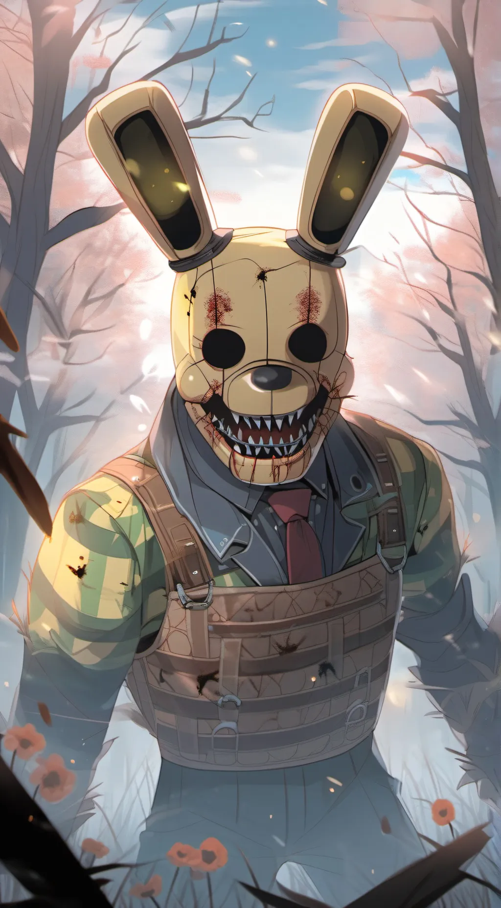 ai character: springtrap fnaf background