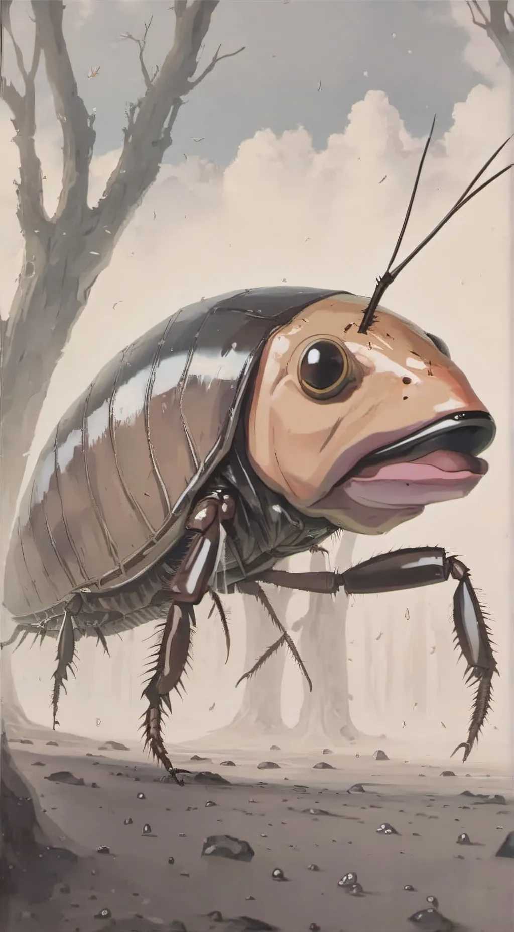 ai character: 💖💅🪳Roach🪳💅💖 background