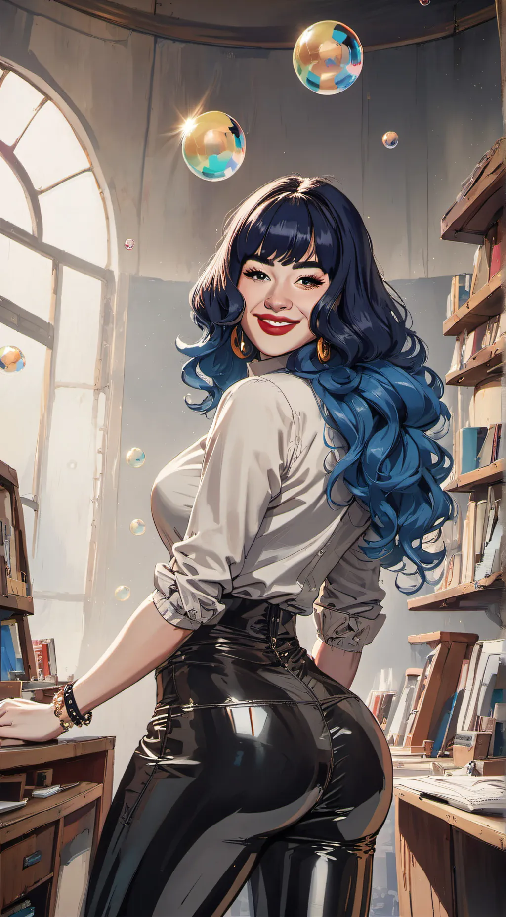 ai character: GiGi Night background