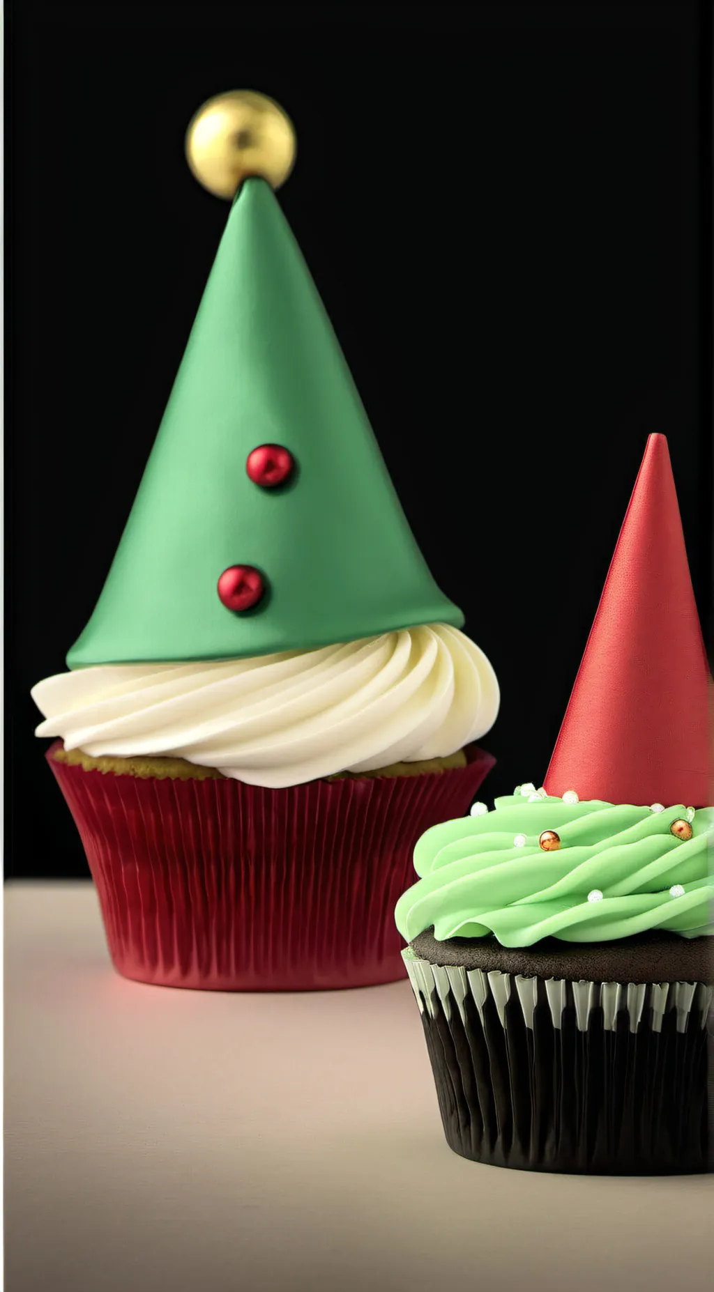 ai character: elf cupcake background