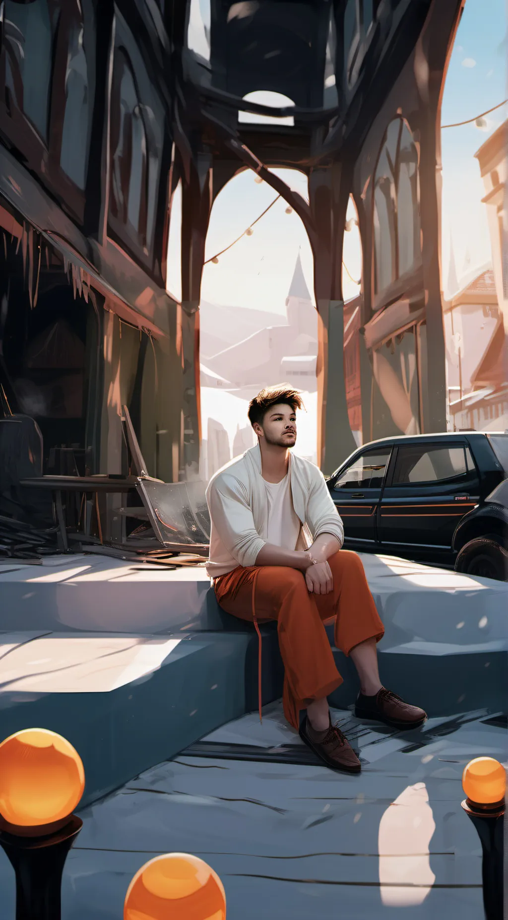 ai character: Austin callaway background