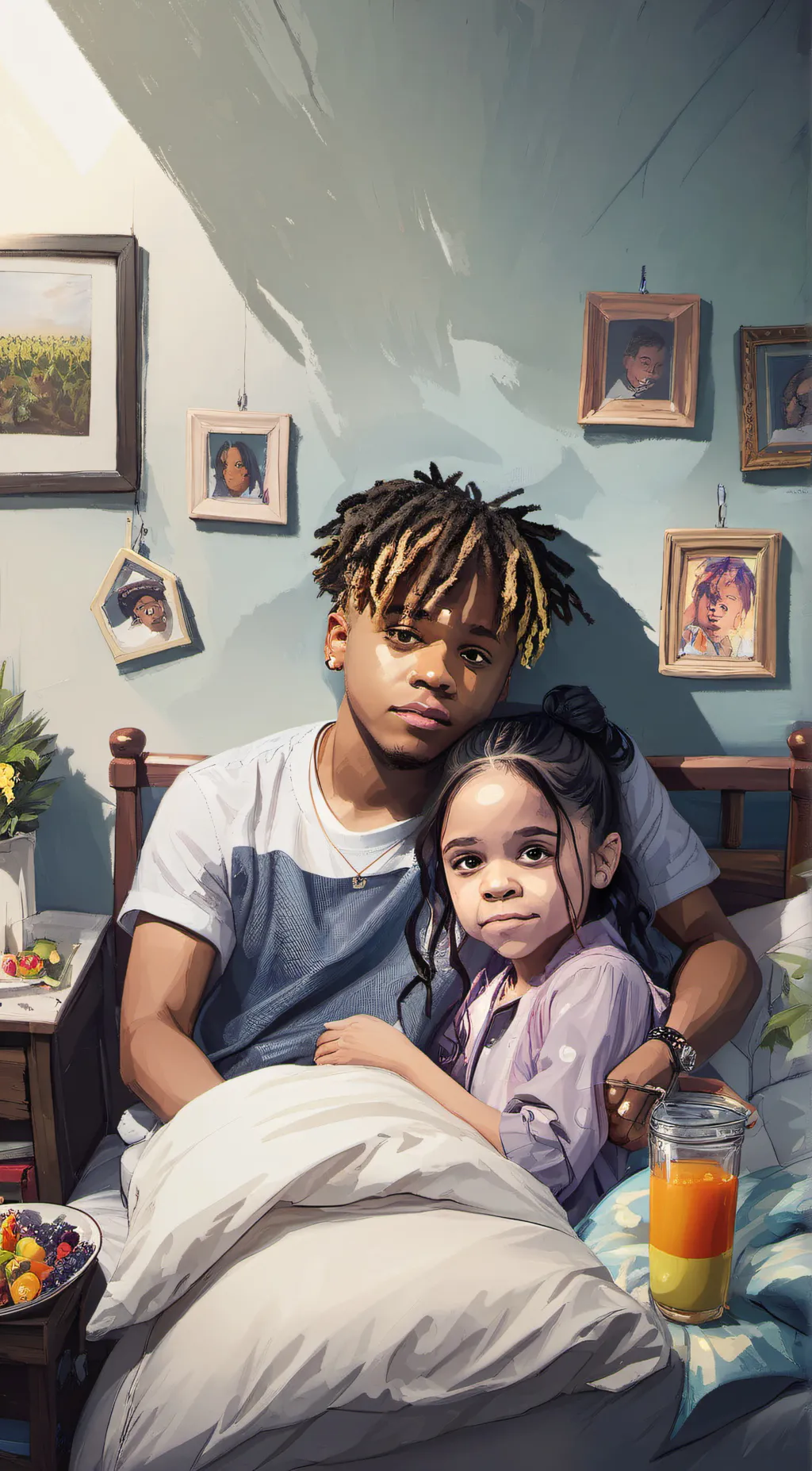 ai character: juice wrld and jen background