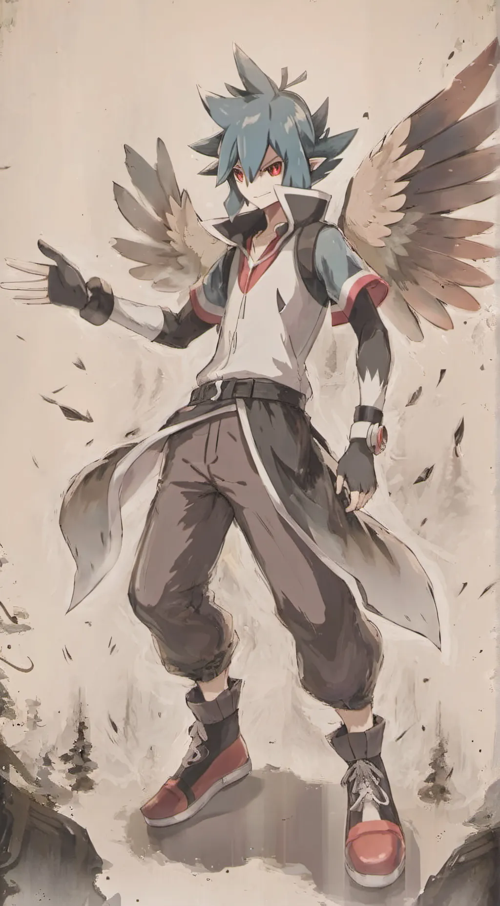 ai character: darkleaf(Decidueye background