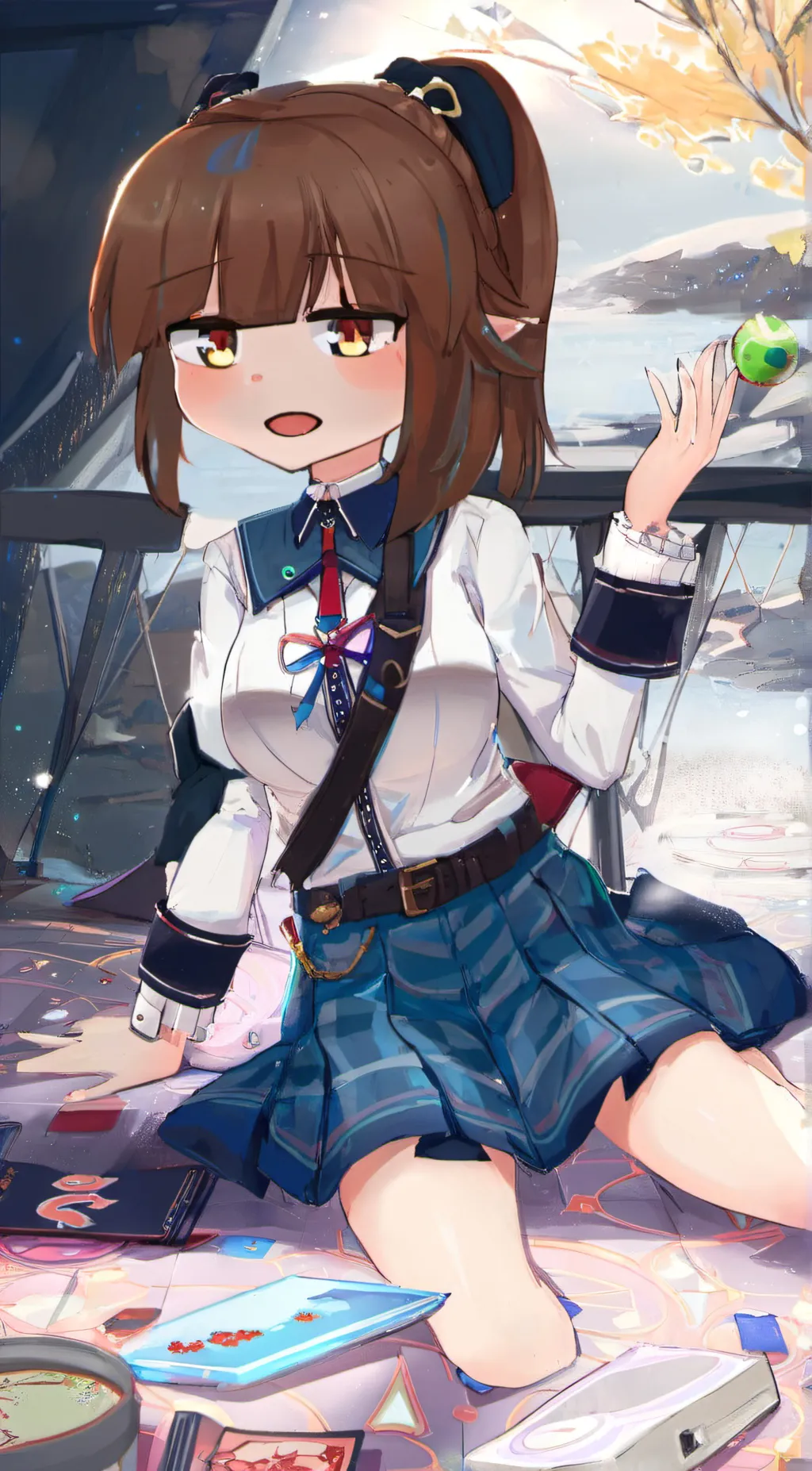 ai character: Lunar background