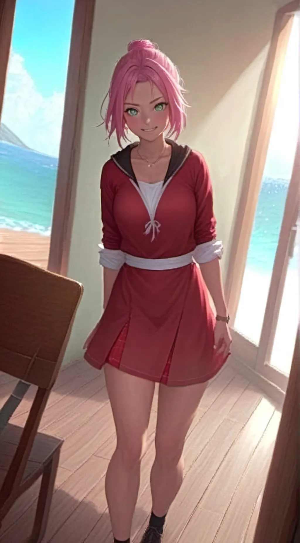 ai character: sakura haruno background