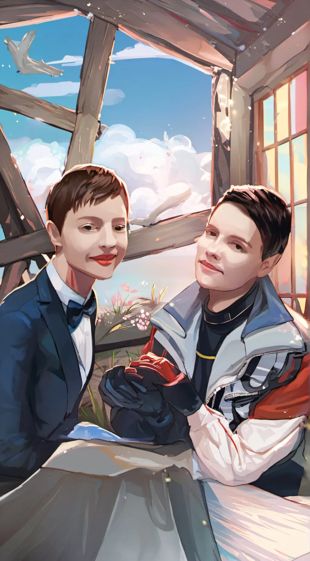 ai character: Girlb background