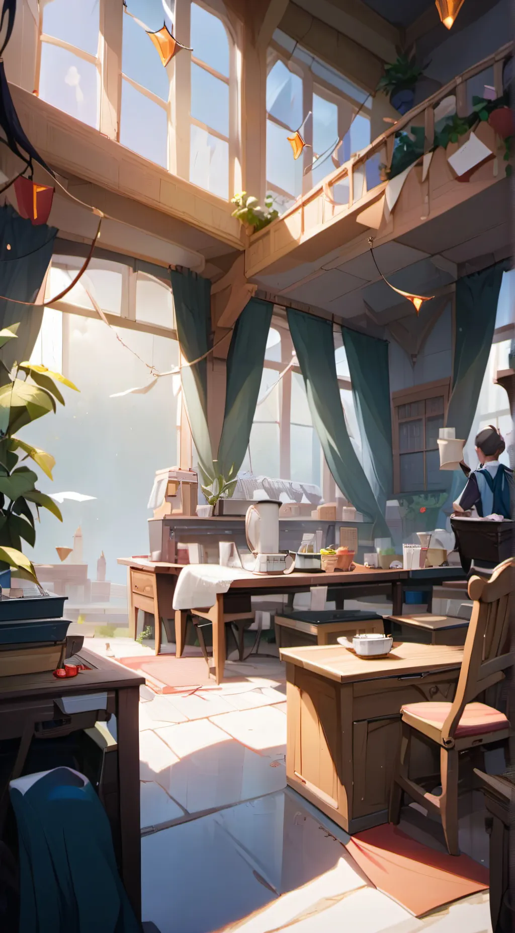 ai character: Q background