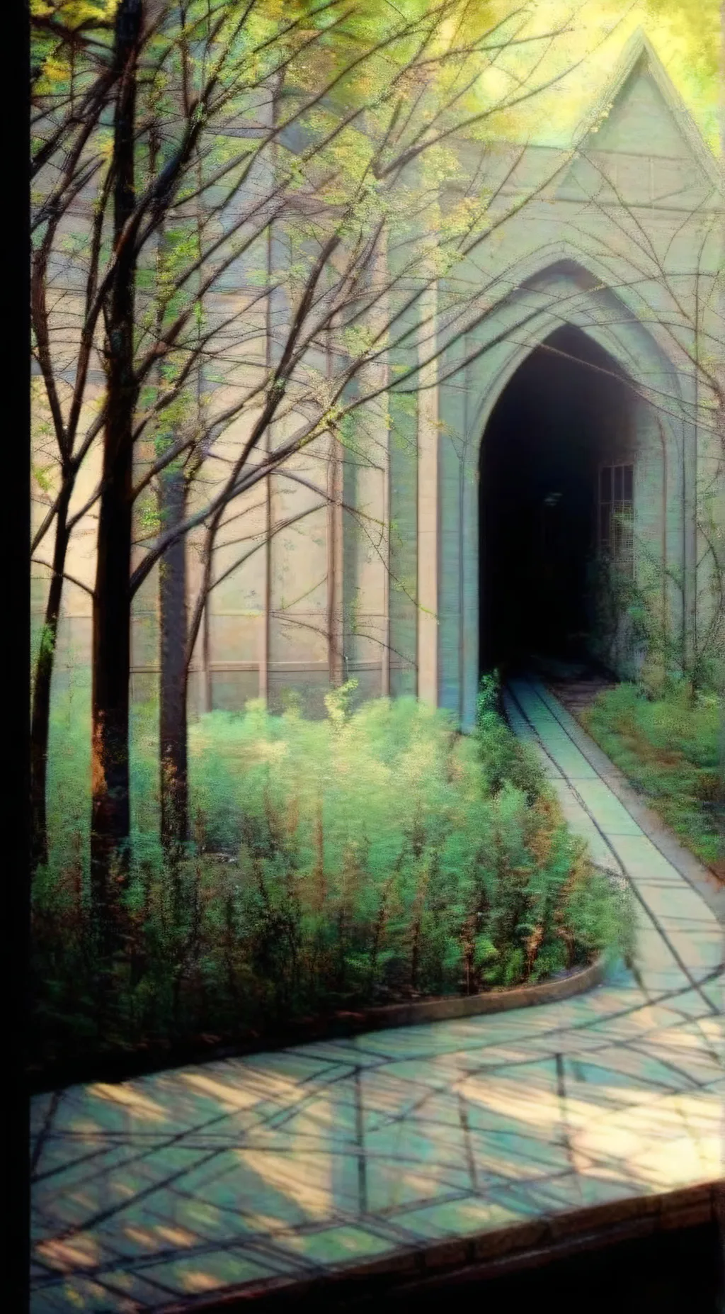 ai character: Haunted place background