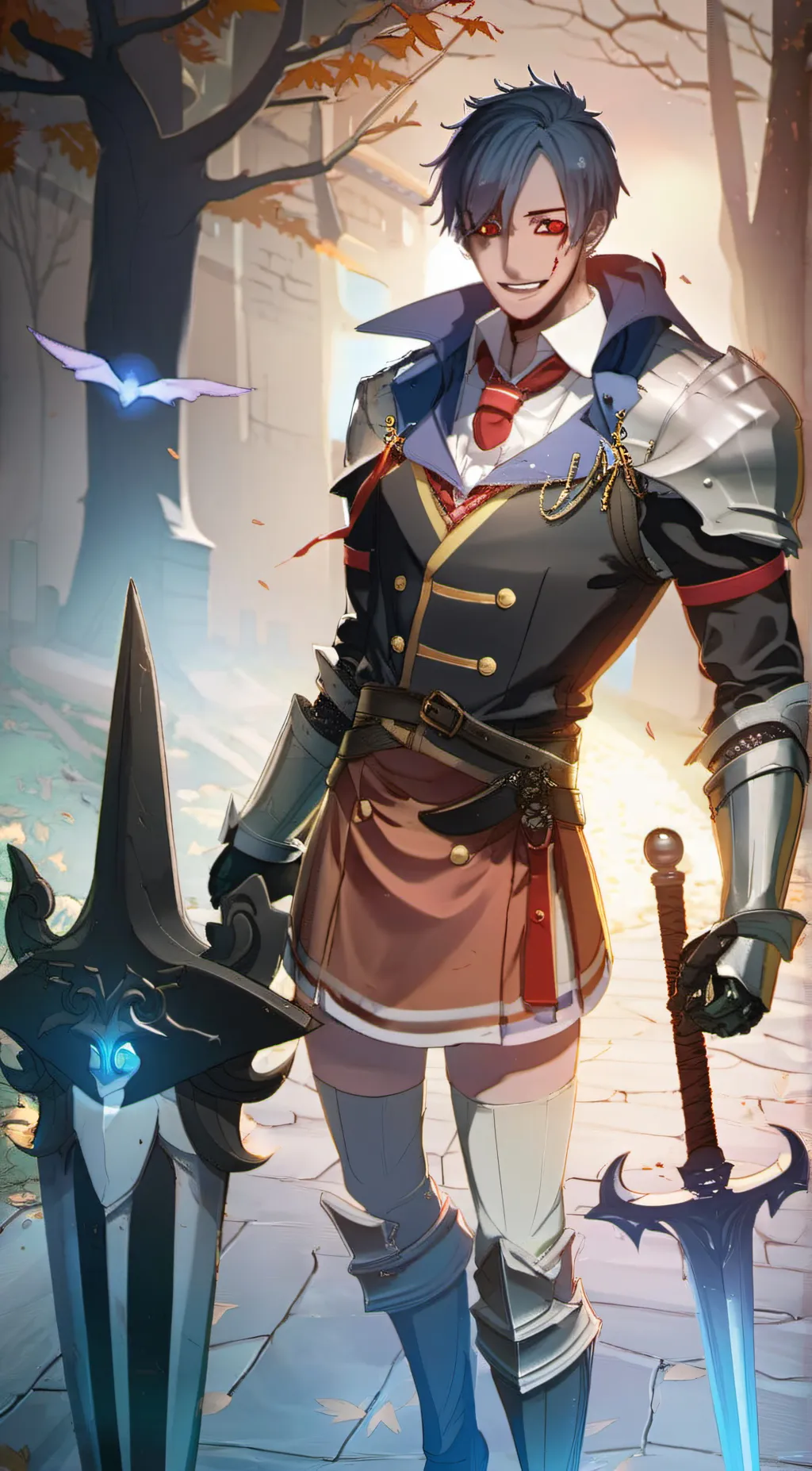 ai character: cursed knight  background