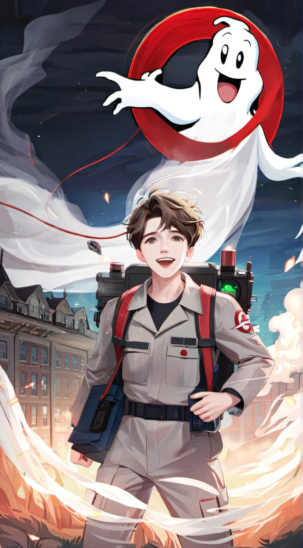ai character: ghostbusters background