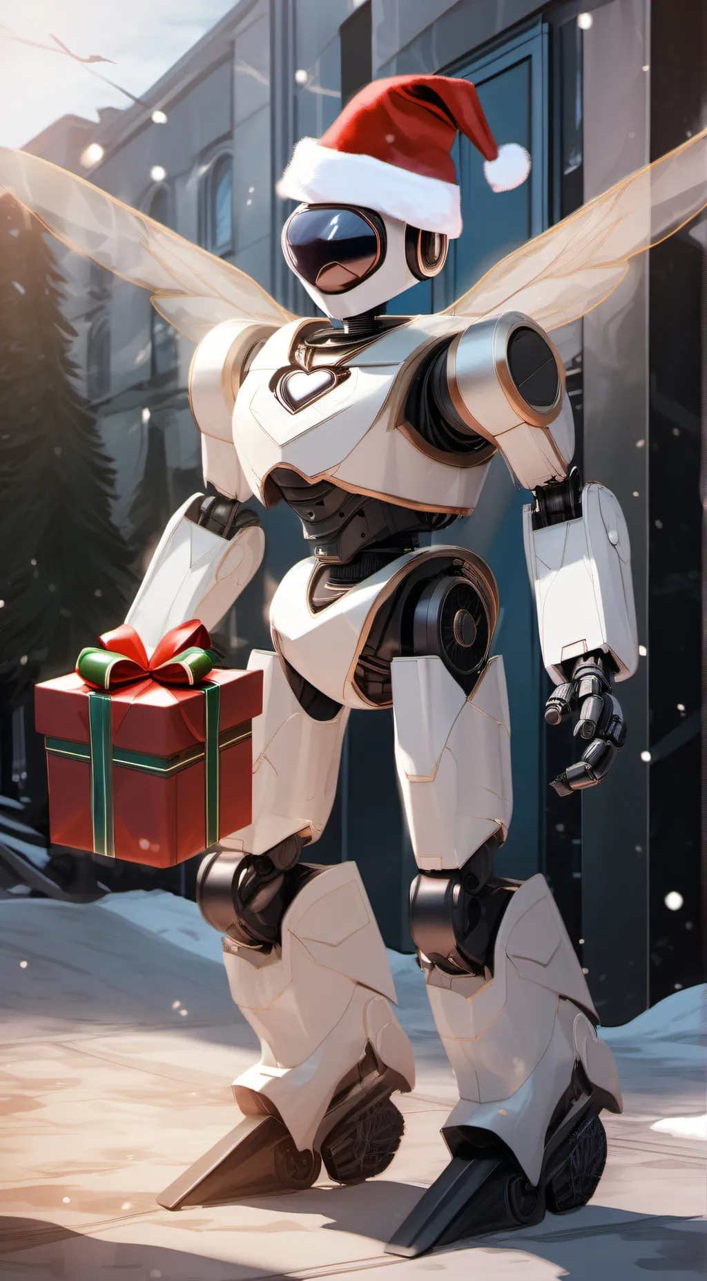 ai character:  robot background